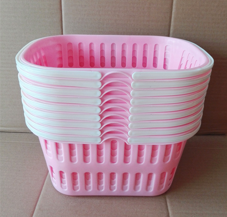 批发溧水透气果篮厨房溧水菜篮子长方形塑料草莓手提篮子