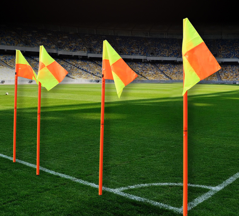 maicca加粗室外扎地式足球角旗 标志障碍绕杆 敏捷训练柱 可折叠