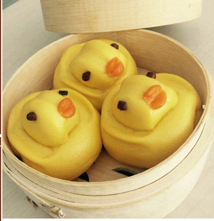 兴客坊卡通鸭仔包420g紫薯馅速冻面食点心小馒头卡通大黄鸭包 ￥15.