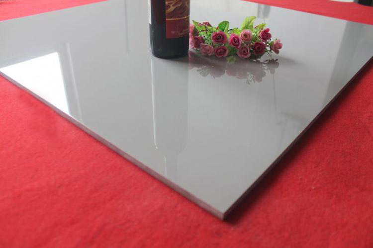 佛山瓷砖直销抛光砖客厅纯灰瓷砖灰色地板砖