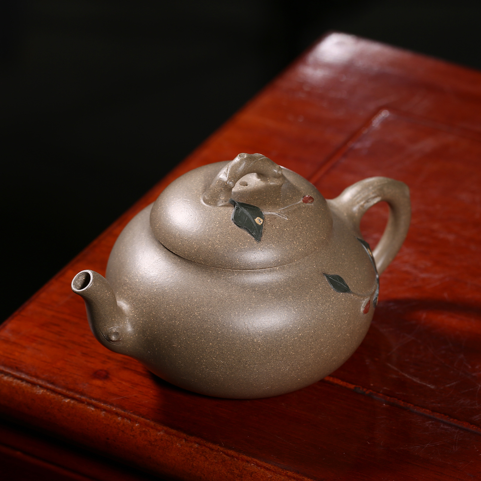 h3140 宜兴正品紫砂 原矿青灰泥雅趣