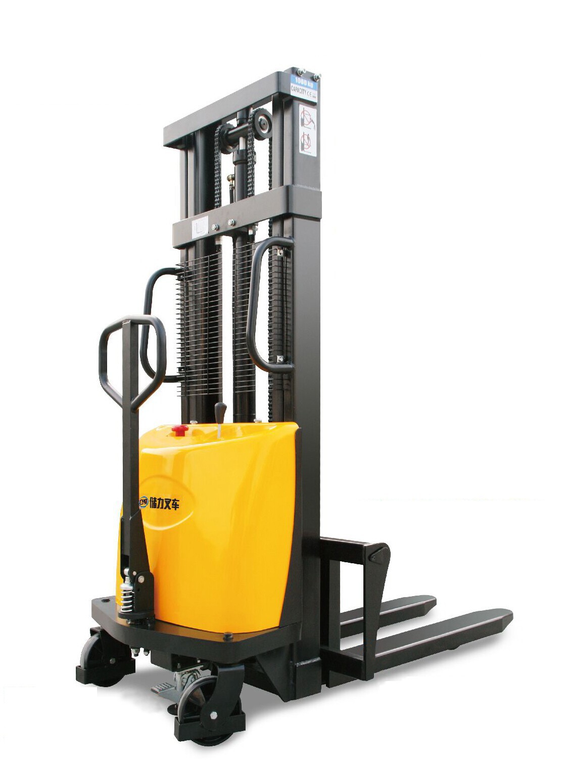 5米 bda2025 半电动堆高车 半自动叉车 堆高机 堆垛车