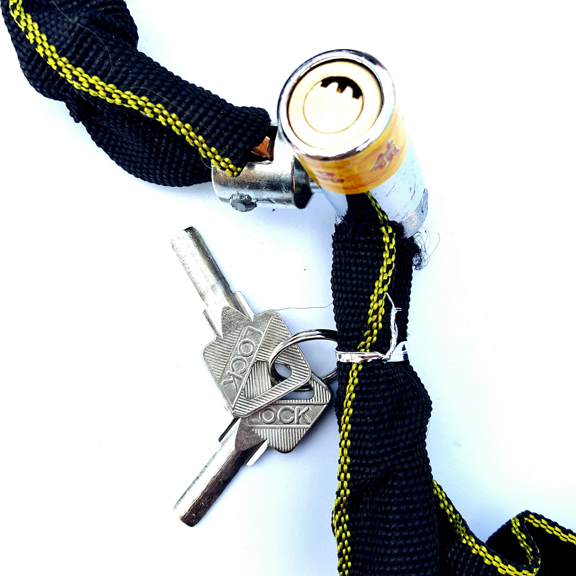 自行车钢链条锁 三轮摩托车电动车链子门店锁骑行用品