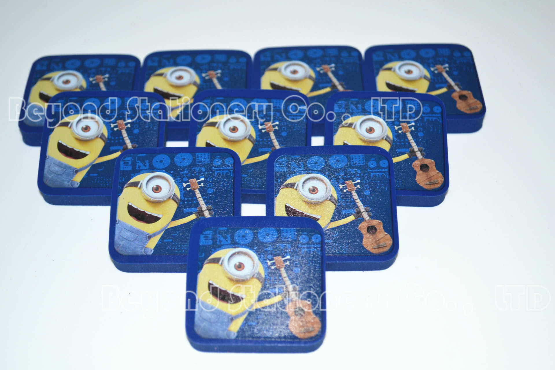 厂家定做可爱卡通tpr环保热转印广告礼品橡皮擦