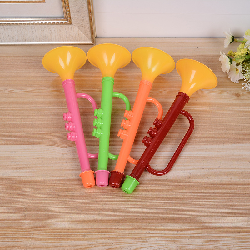 义乌小喇叭玩具吹奏乐器宝宝吹的音乐玩具小号一元一件地摊批发