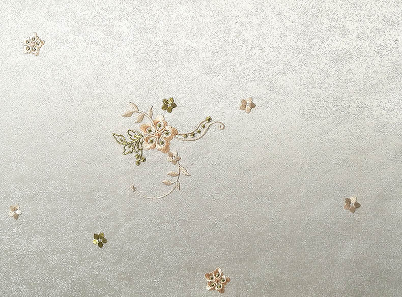 欧式奢华卧室背景墙布刺绣绣花无缝墙布防霉防蛀优等品壁布批发