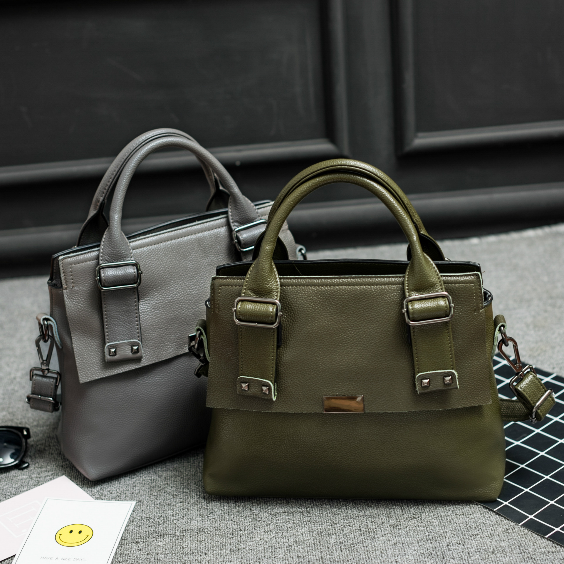 包包女2016新款潮流真皮手提包时尚休闲单肩斜跨包品牌牛皮女士包