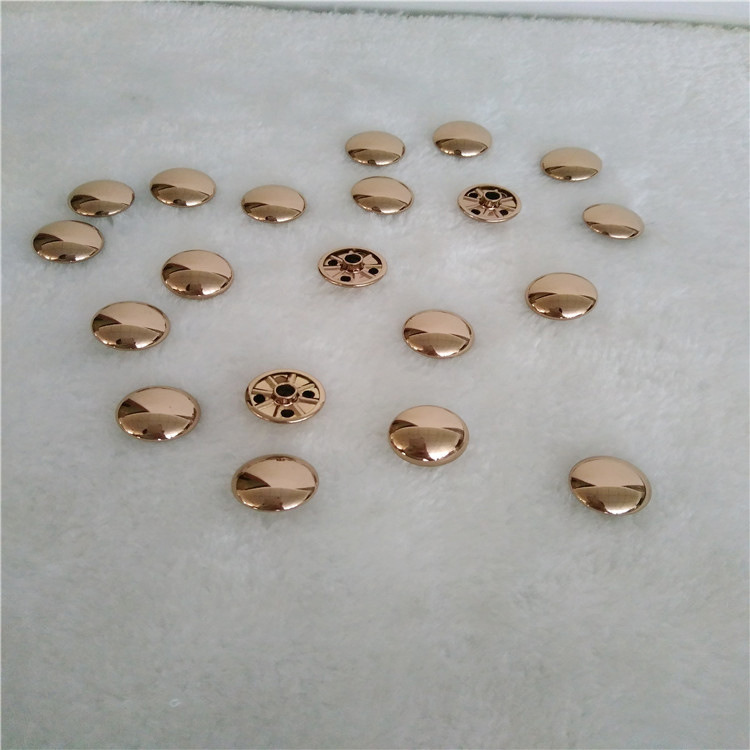 铝合金真空电镀香槟金 扣子真空电镀香槟金 五金pvd真空电镀ip色