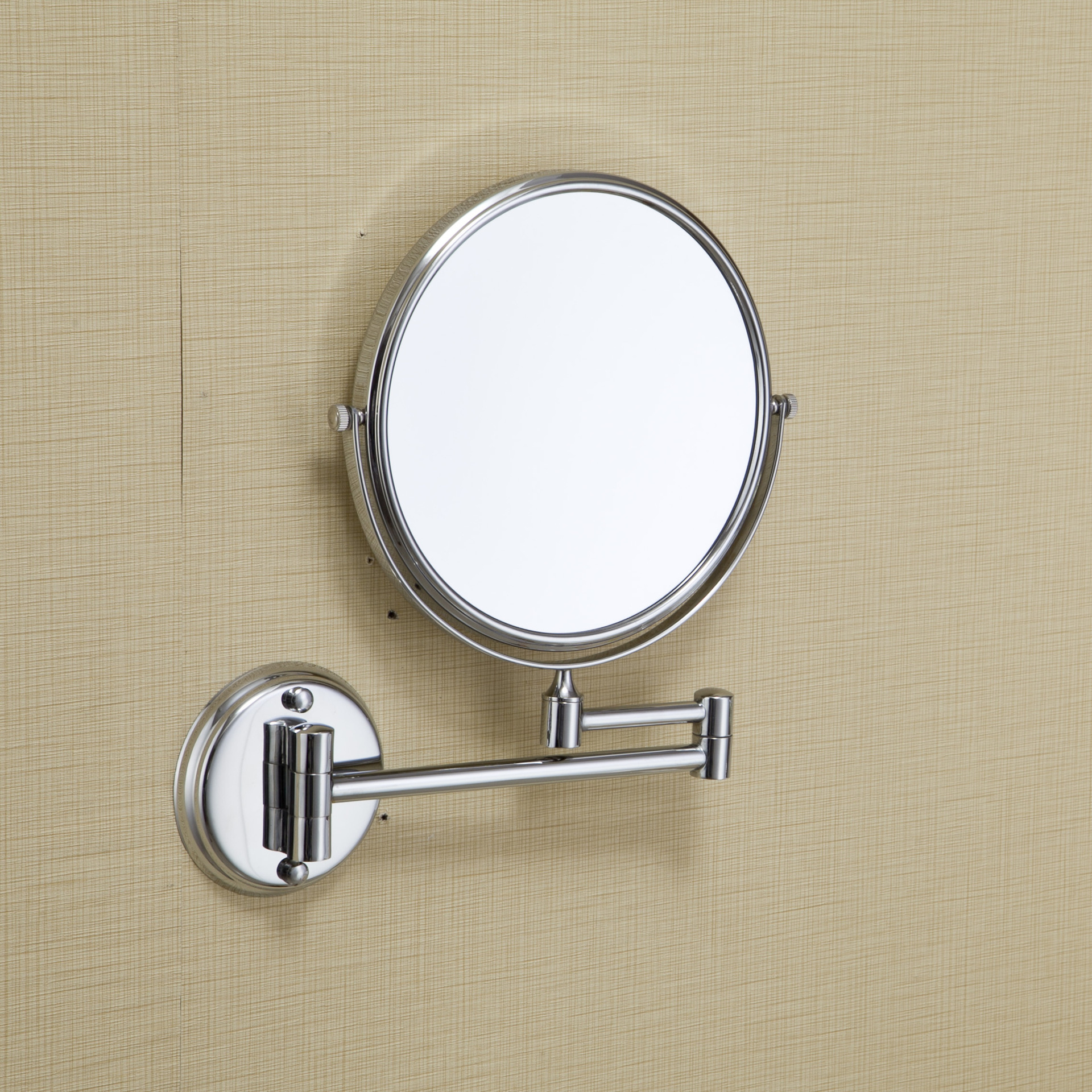 壁挂式化妆镜,壁式美容镜,装墙折叠式美容镜 双面浴室镜子批发