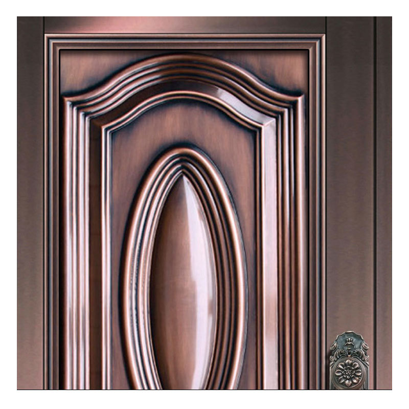 豪华防盗门优质别墅铜门简约别墅铜门批发高品质紫铜子母门