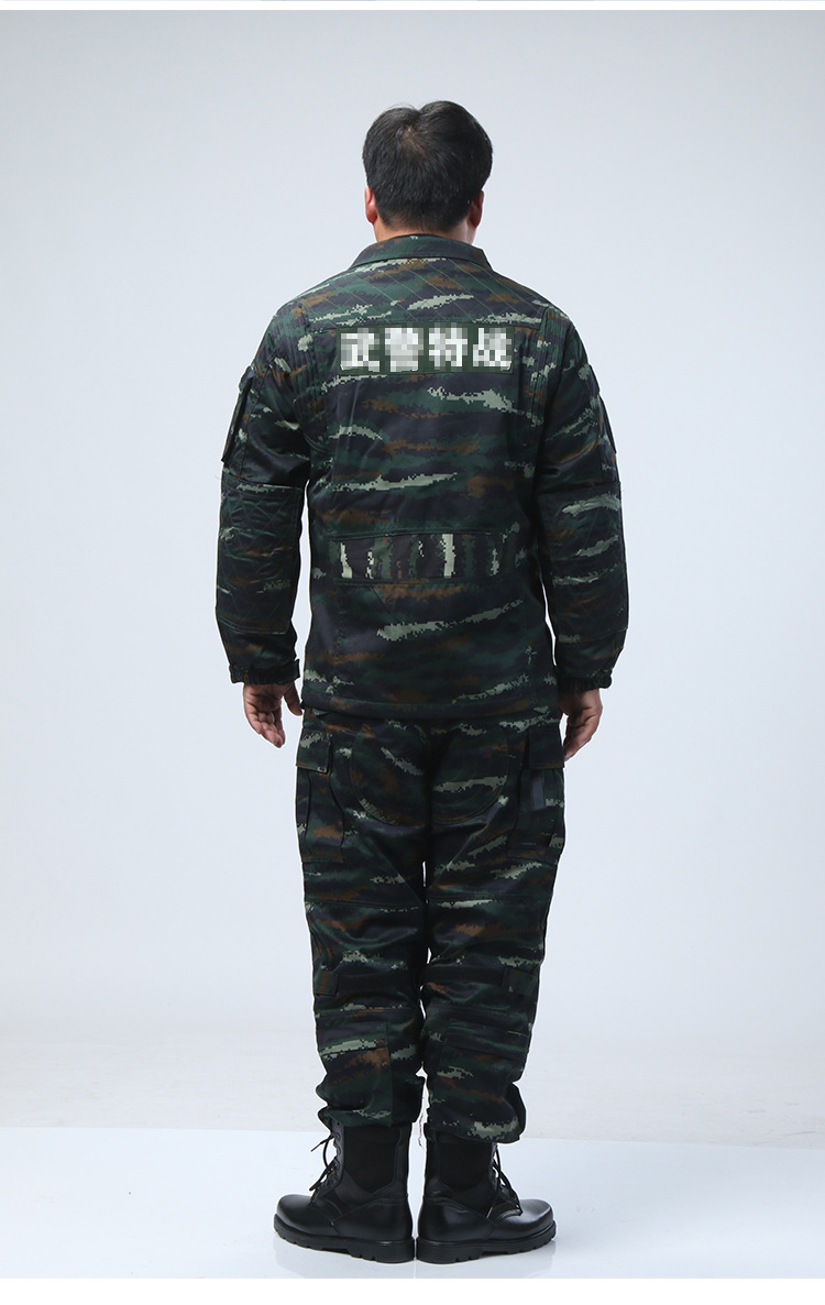 冬季虎斑特战服 防静电防辐射迷彩服 户