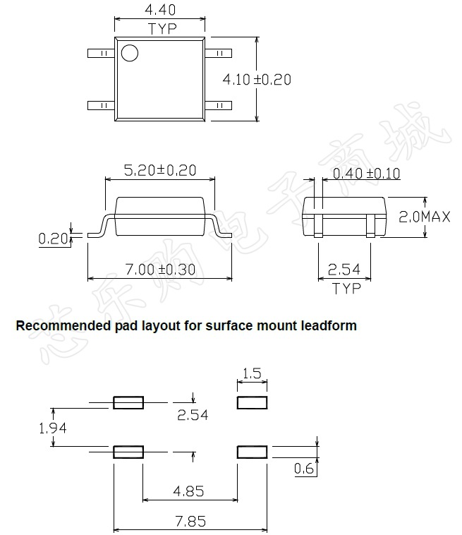 el357n(c) 贴片sop-4 c档 光电耦合器 [原装正品]