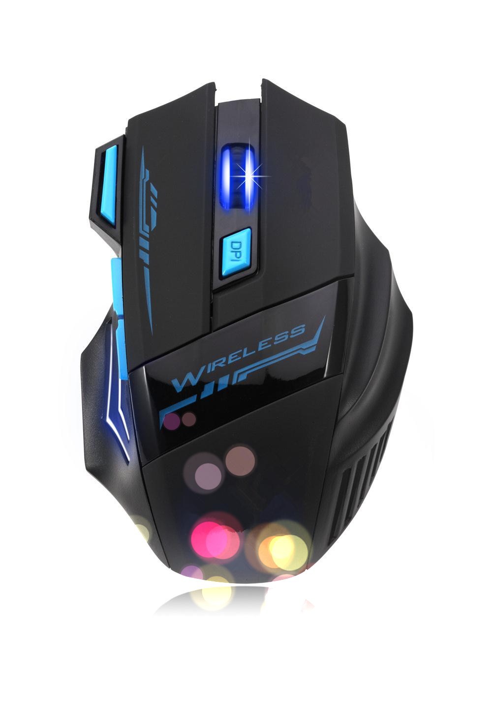 厂家供应正品彩色发光无线游戏鼠标 男生用大鼠标优质量批发