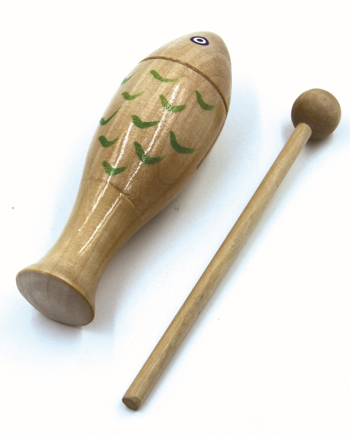 奥尔夫音乐学校幼儿园玩教具儿童达标打击乐器 鱼形木鱼梆子