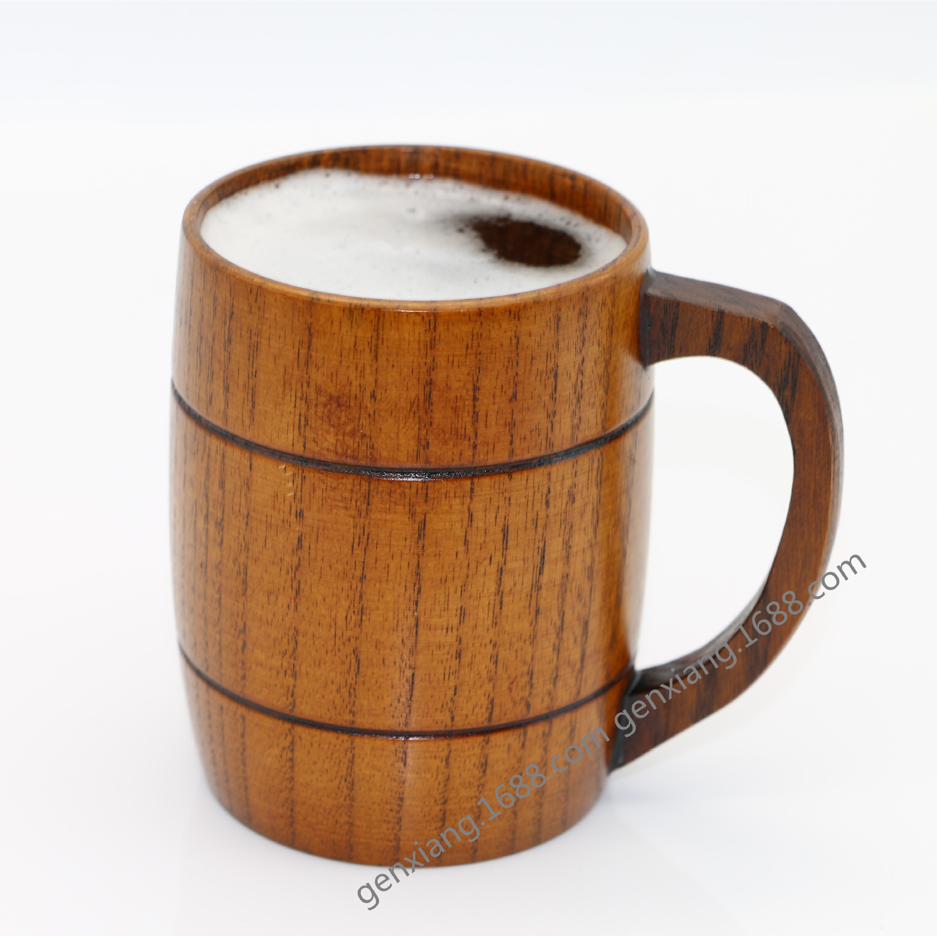 新品上架 出口外贸原单 带手柄啤酒杯 出口日韩整木杯