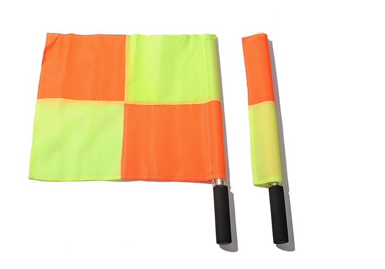 厂家供应足球边裁旗 裁判旗 巡边旗 信号旗 发令旗 足球训练专用