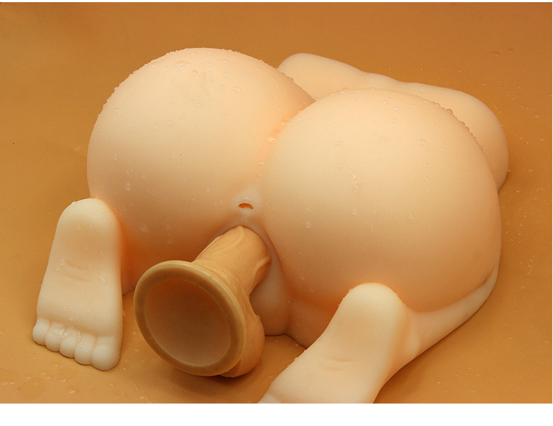 成人用品男用自慰器 带脚翘臀大屁股双穴飞机杯倒模硅胶娃娃直销