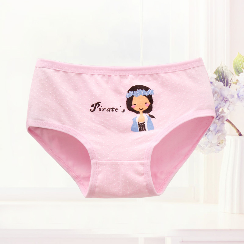 新款 中小童女童纯棉棉质可爱印花女孩宝宝三角内裤 厂家直销批发