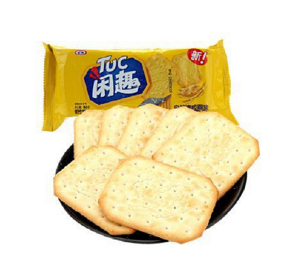 卡夫 亿滋食品 闲趣 饼干 自然清闲原味 饼干 一包90克g