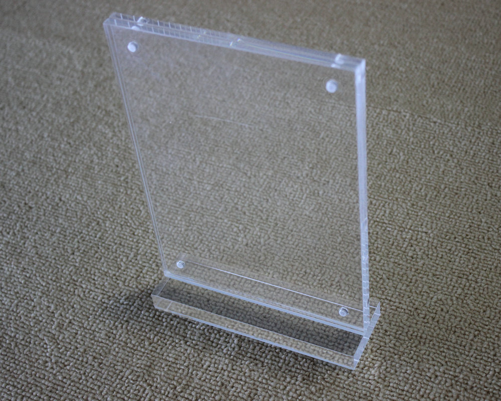 亚克力透明展示架 亚克力磁吸a4立牌 产