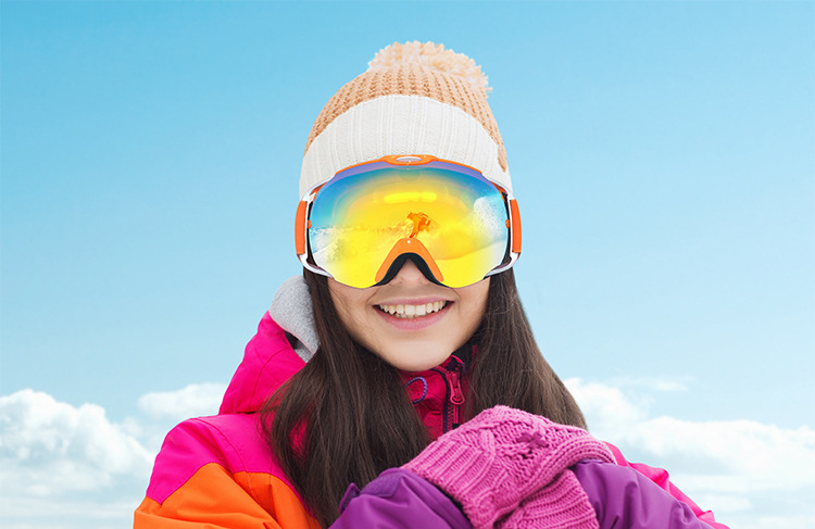 工厂现货滑雪镜男女双层防雾大球面雪镜登山护目镜可卡近视户外
