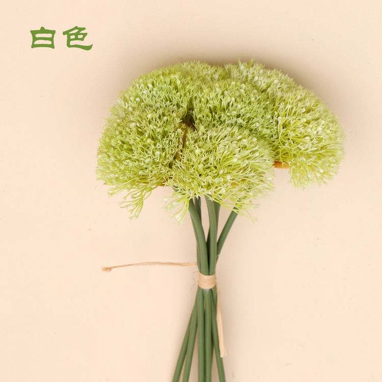 手扎刺球假花 厂家批发塑料花 手捧插花配花 厂家直销仿真花束