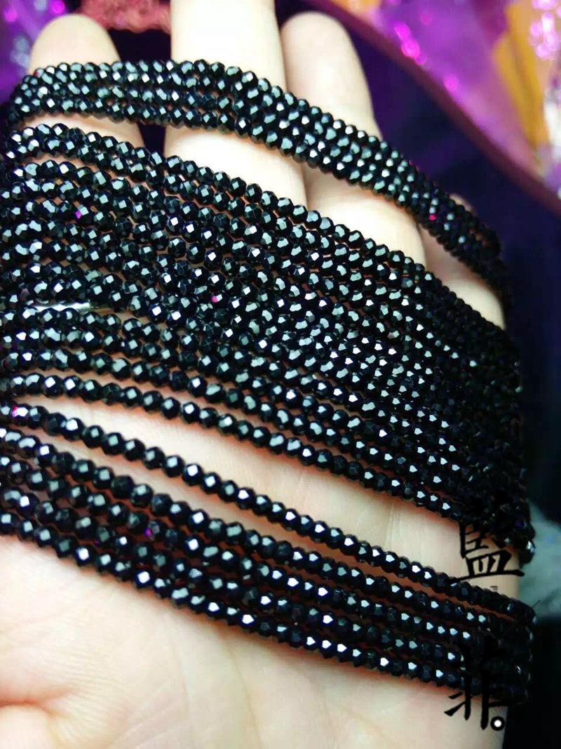 2.5毫米尖晶石散珠子批发 半成品串珠diy手链饰品配饰