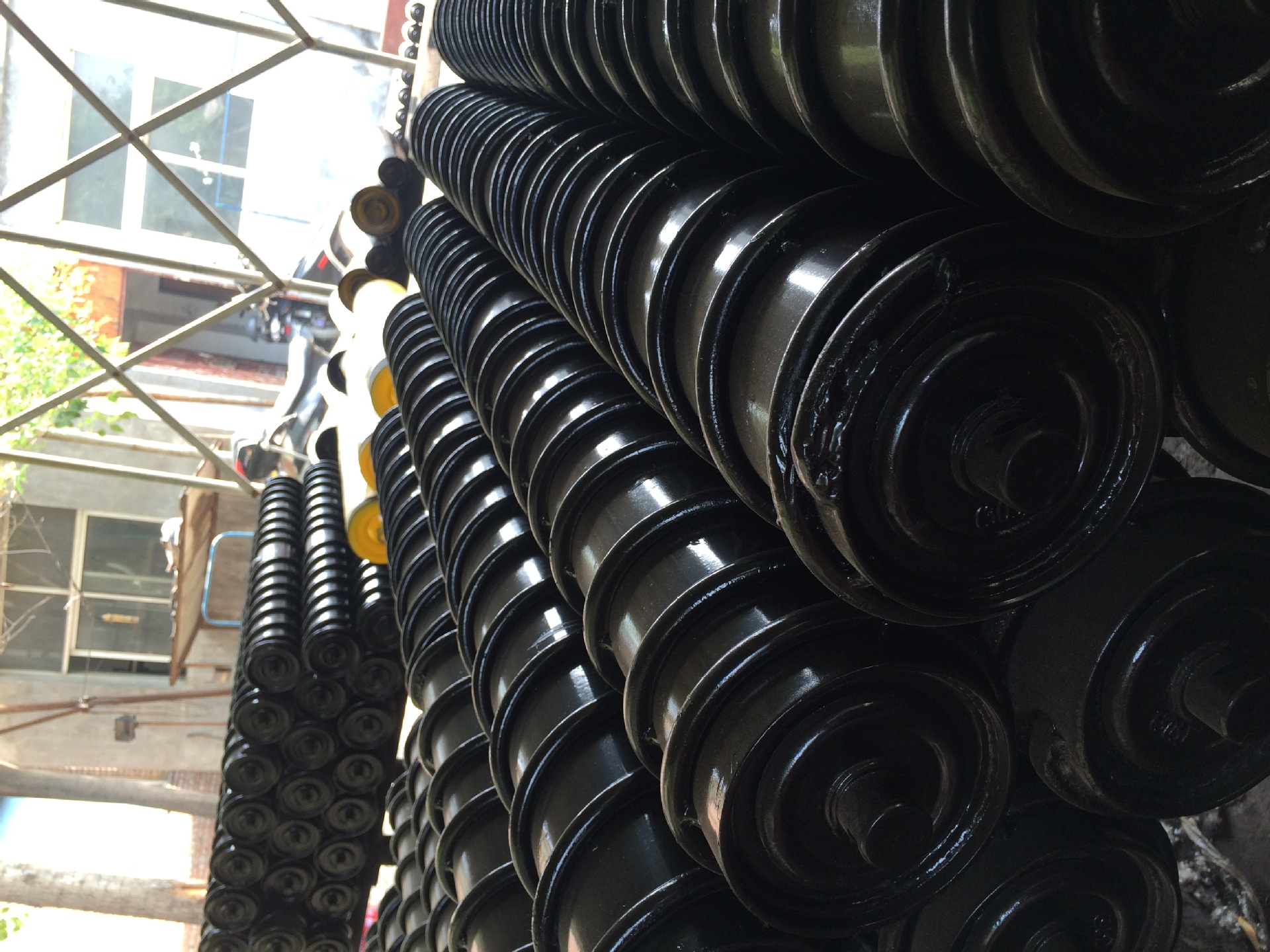 螺旋辊子,螺旋托辊,清扫辊子