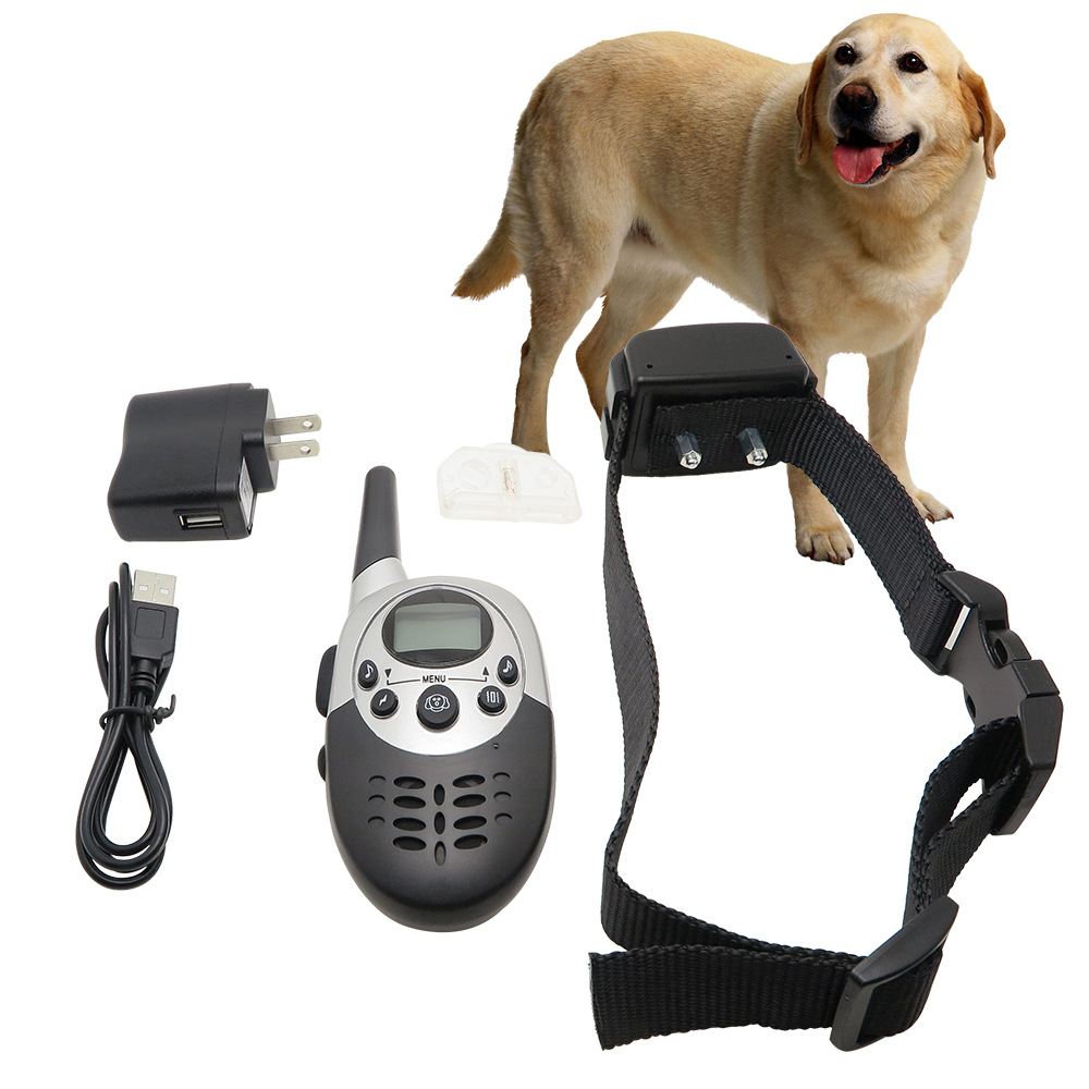 宠物爆款狗项圈止吠器 充电防水 遥控电子训狗器 遥控项圈