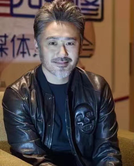 吴秀波同款pu皮衣外套夹克 时尚修身休闲皮衣 棒球领街头外套 男