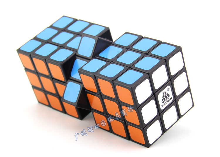 智力乐园337立方体魔方黑色 三三七立体异形比赛魔方 益智玩具