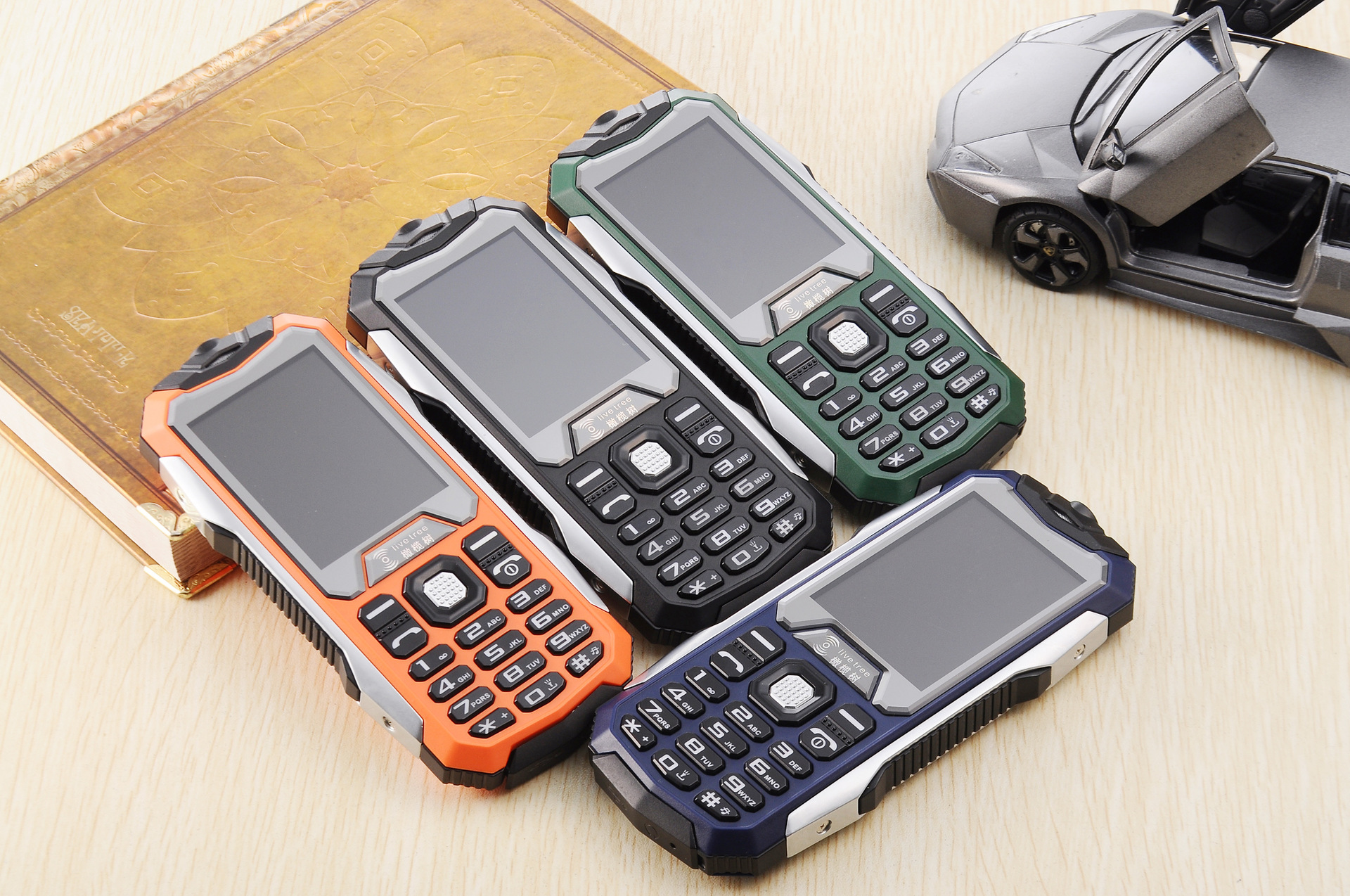 橄榄树d9800超薄军工三防手机移动联通老人手机双卡双待低价批发