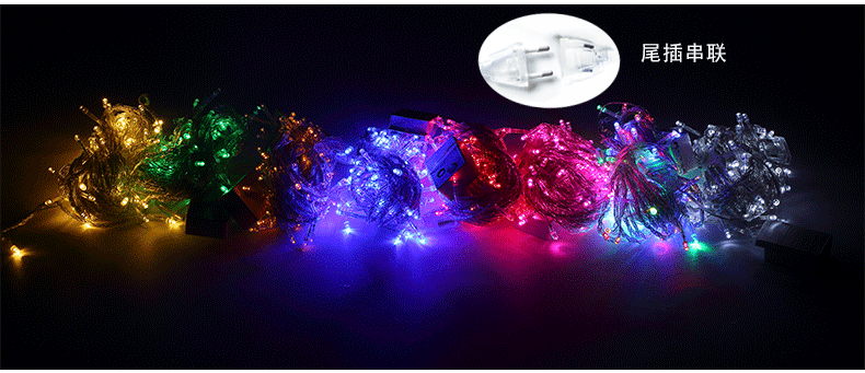【led彩灯带串灯闪灯圣诞节日装饰户外防水工程亮化带
