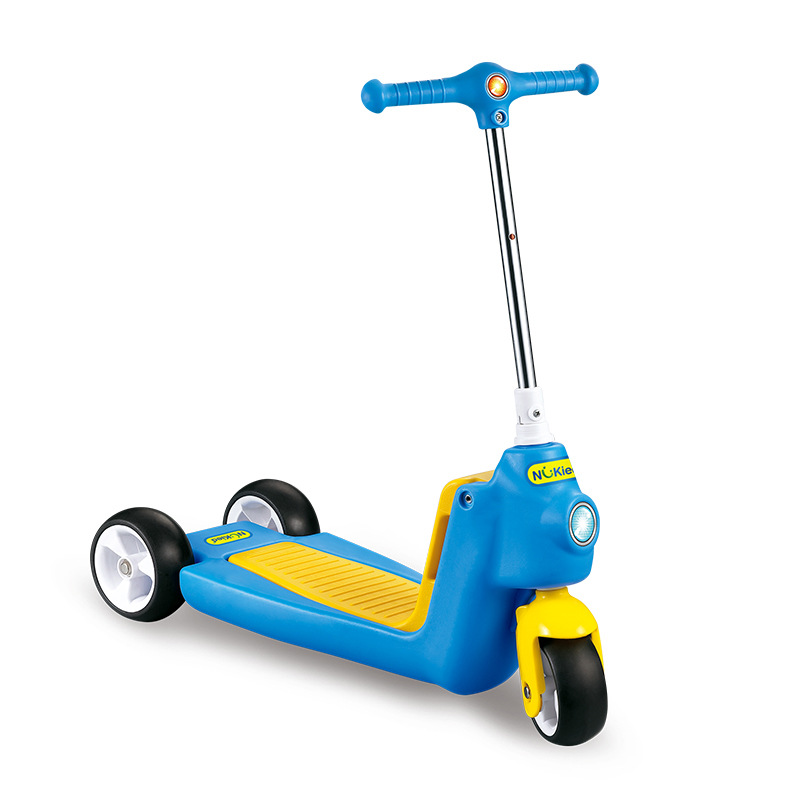 纽奇 儿童滑板车3轮蛙式童车三轮脚踏车两用踏板车滑轮车儿童玩具 xr