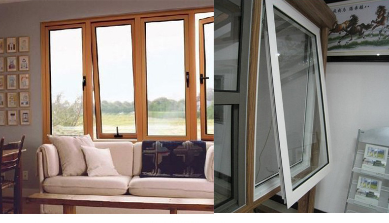 【金牛】铝合金窗 下悬外开隔热窗 隔音玻璃窗 内开纱外开扇