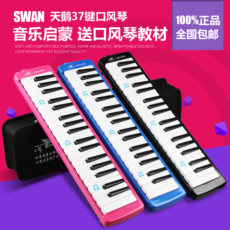 天鹅37键口风琴儿童学生成人初学者课堂教学初学专业演奏乐器通用