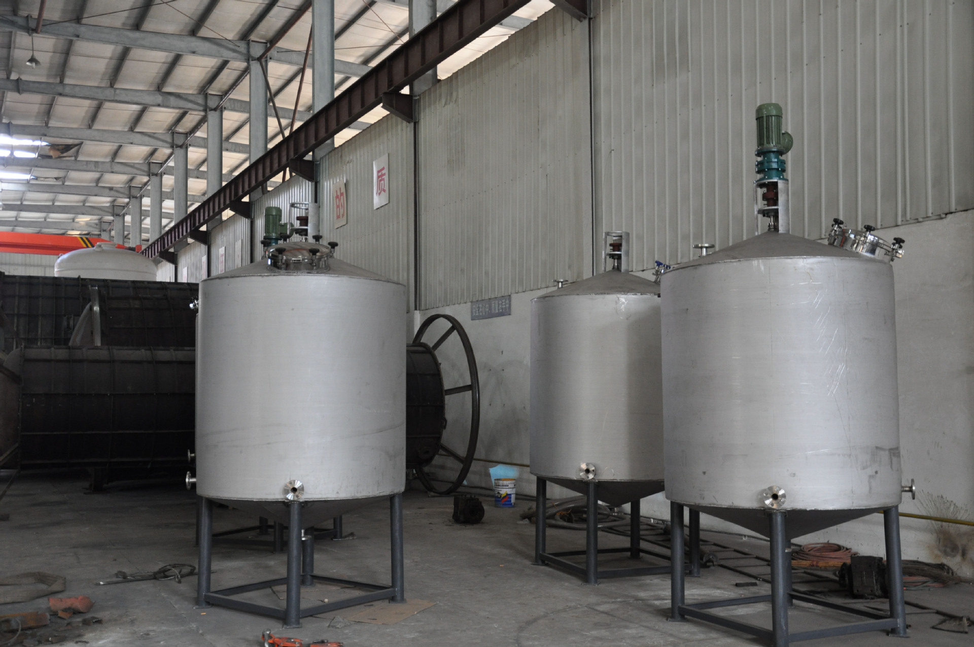 不锈钢搅拌罐,防腐储罐,危险化学品容器资质厂家 - 机械设备批发交易