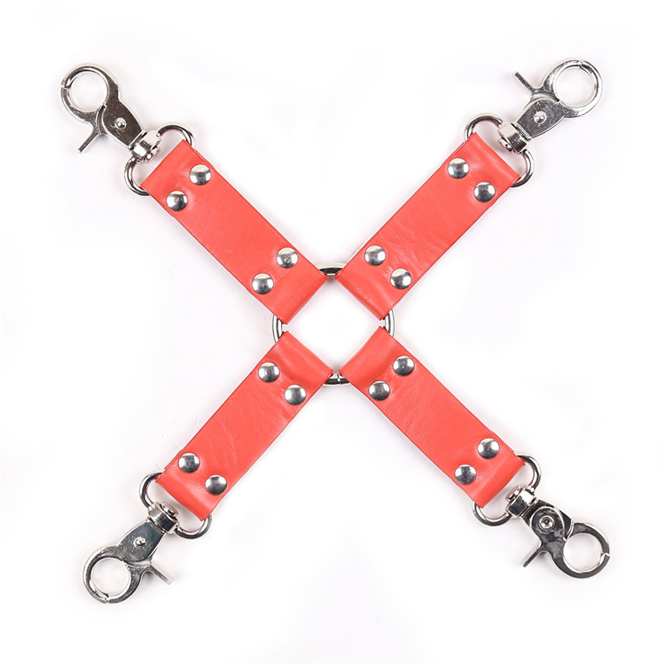 束缚捆绑手脚铐散拍十字架铁链绑手绑脚红色海绵情侣道具批发