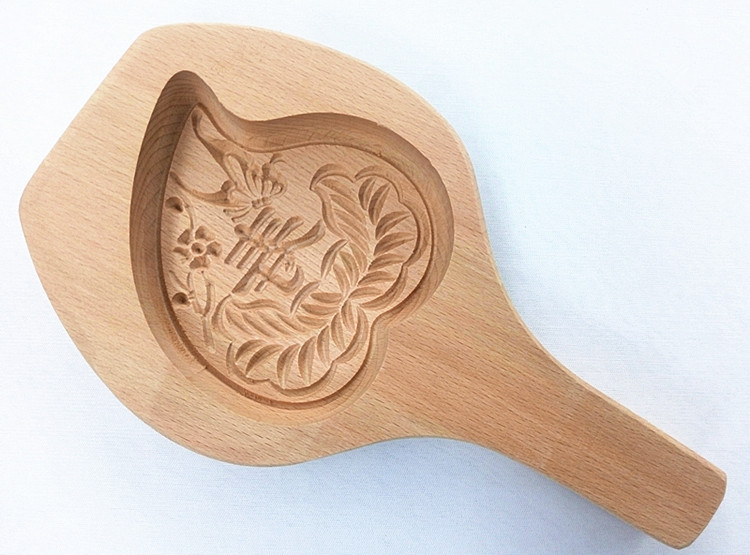 中号寿桃馒头面食品磕子月饼南瓜饼蛋糕巧果面花模子烘焙模具木质