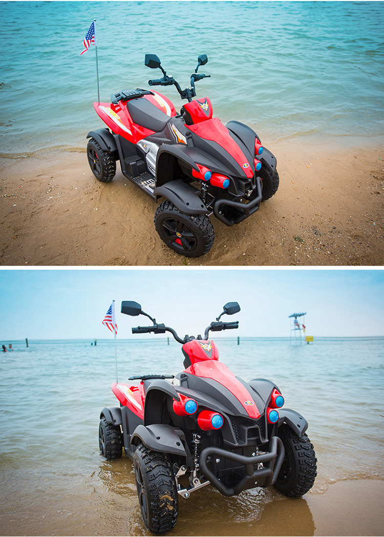 栋马儿童电动车宝宝四轮童车双驱沙滩车男女可坐电瓶汽车小孩玩具