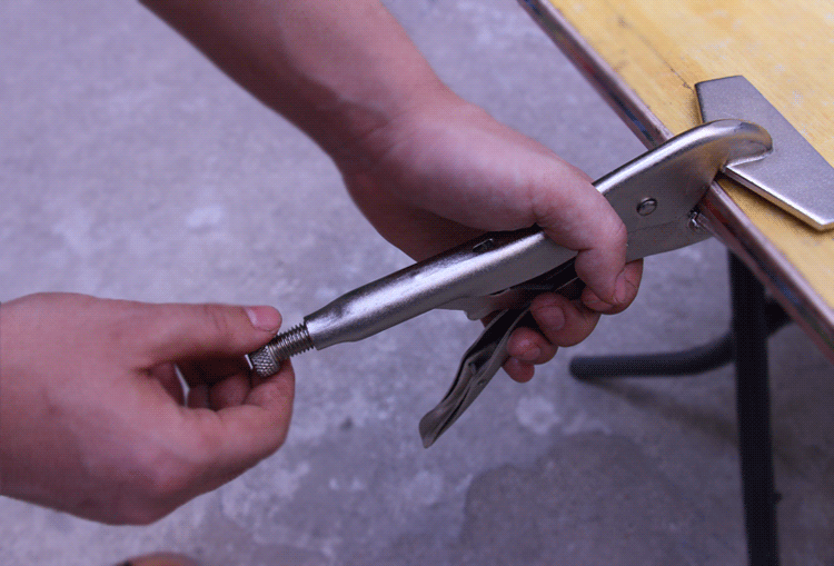 厂家直销高档重型省力快速扁嘴平口c型链条焊接圆口大力钳 正品