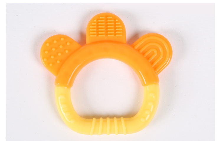 新生儿牙胶 婴儿全硅胶咬咬胶 幼儿宝宝磨牙器磨牙棒批发