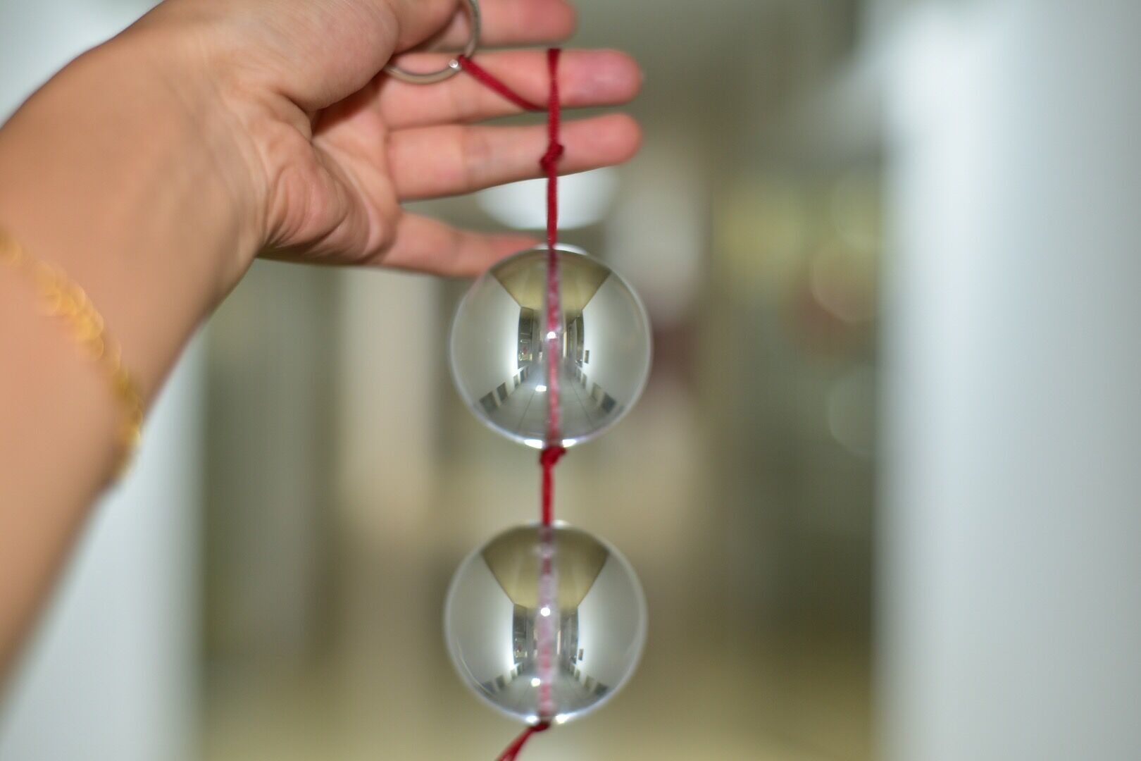 超大双球拉珠水晶玻璃刺激锻炼聪明球夫妻调情肛塞拉珠成人性用品