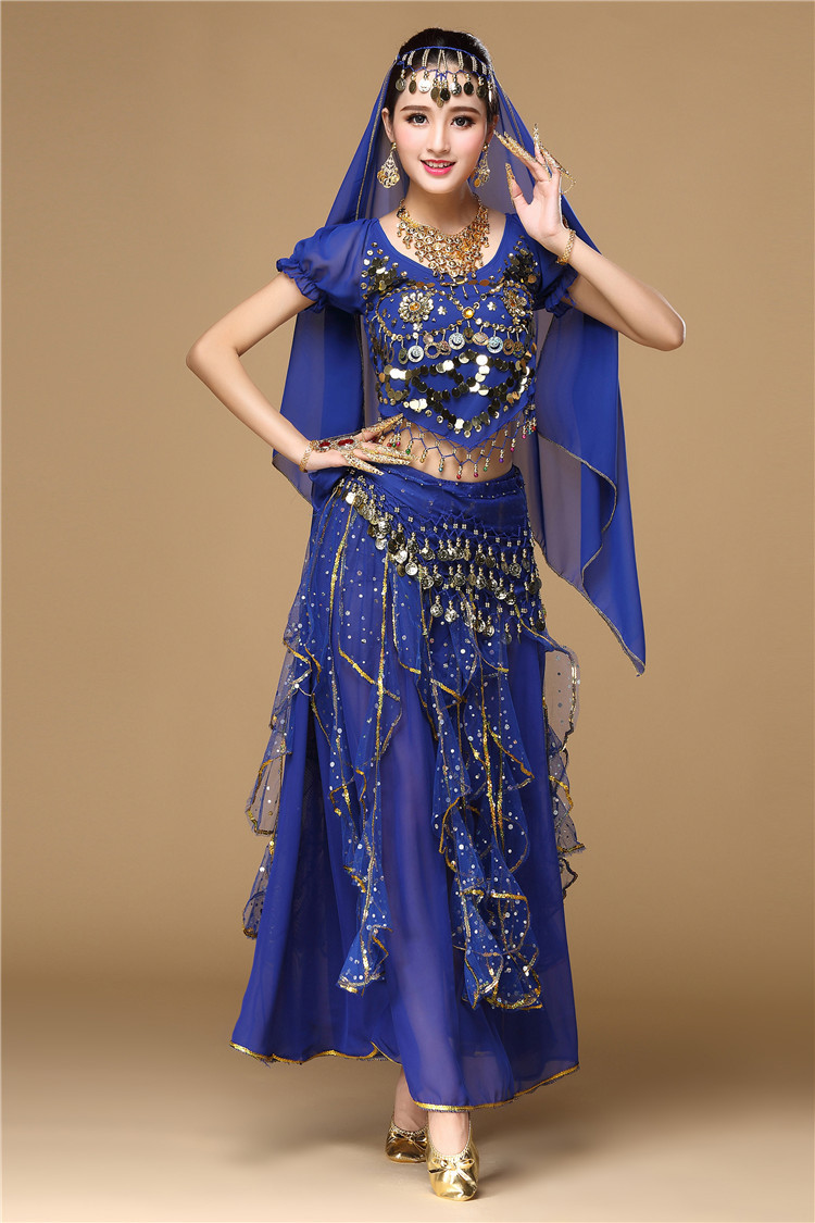 泳达嘉艺新款肚皮舞服装新款舞台装印度舞舞蹈演出服套装