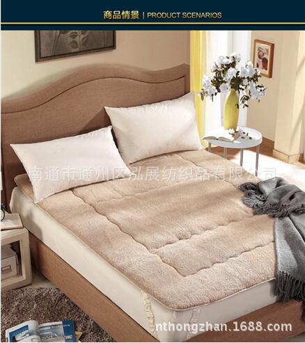 加厚羊毛床褥 羊羔绒床垫子 加厚 防滑 保暖 舒适