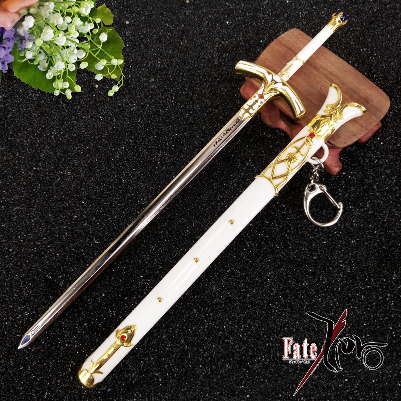命运之夜 fate 命运石中剑 塞巴誓约剑 胜利之剑 合金模型 22cm