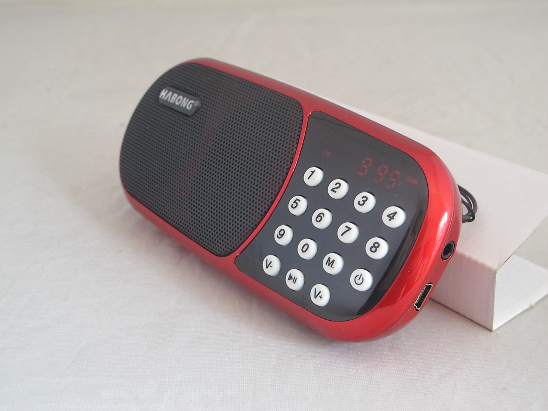 辉邦kk80重插卡小音箱 手拿迷你收音机 无损音乐播放器插卡收音机