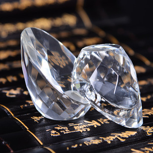 水晶工艺品批发 马蹄水晶奖杯底座配件 颁奖奖杯水晶工艺品摆件