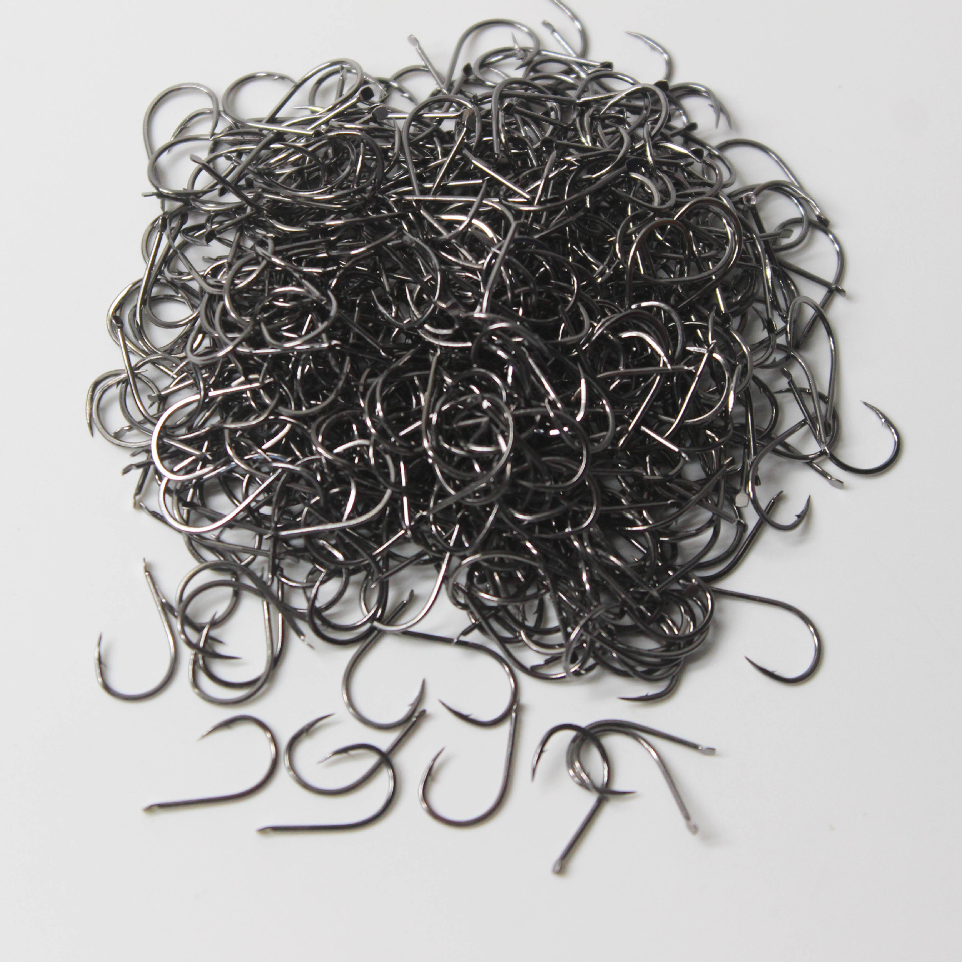 热卖亮黑千又散装钩有倒刺 批发渔具 鱼钩厂家直销