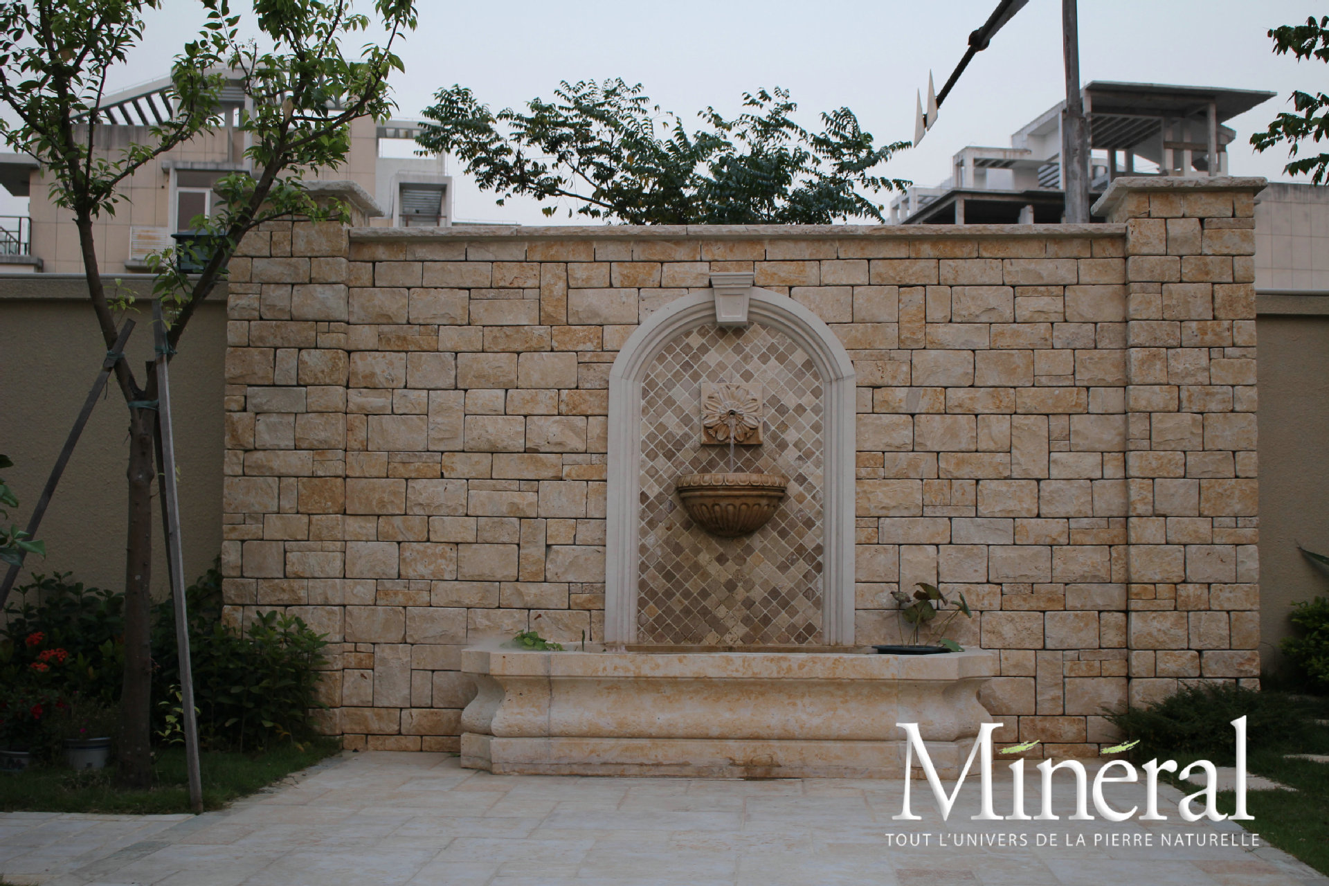 花园景墙 勃艮第墙石